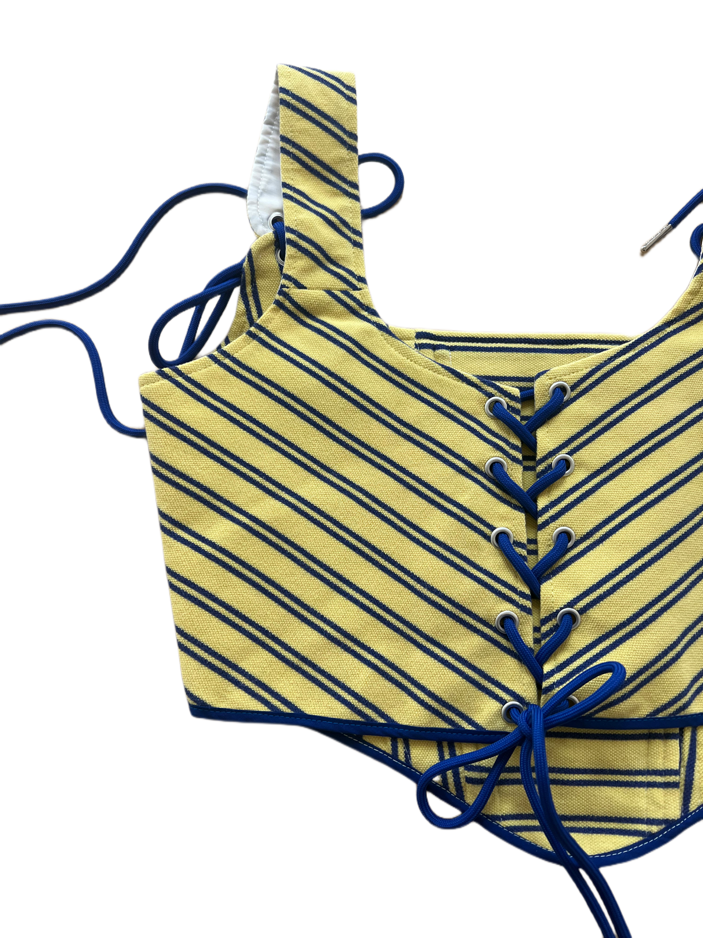 Yellow and Blue Strips Ralph Lauren Polo